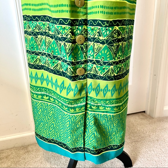 Vintage R&K ORIGINALS Sleeveless Shift Maxi Dress—SZ. 10 - Picture 5 of 12